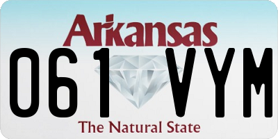 AR license plate 061VYM
