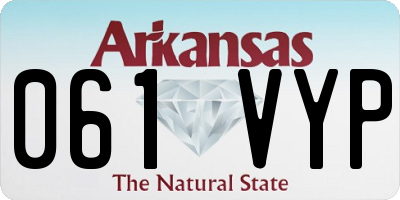AR license plate 061VYP