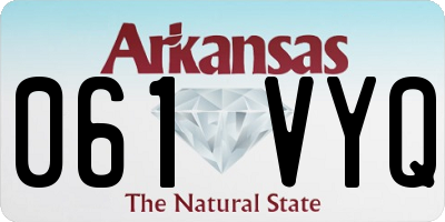 AR license plate 061VYQ