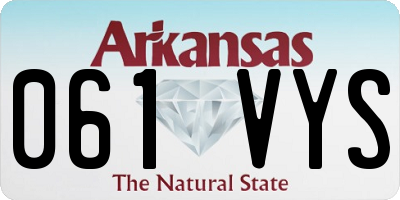 AR license plate 061VYS