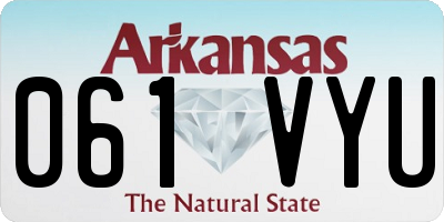 AR license plate 061VYU