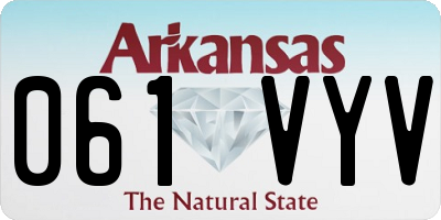 AR license plate 061VYV