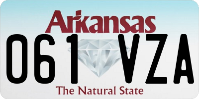 AR license plate 061VZA