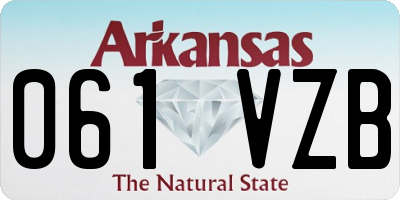 AR license plate 061VZB