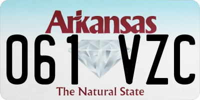 AR license plate 061VZC
