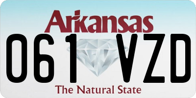 AR license plate 061VZD