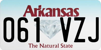 AR license plate 061VZJ