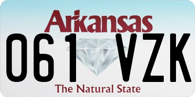 AR license plate 061VZK