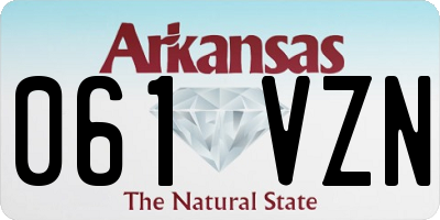 AR license plate 061VZN