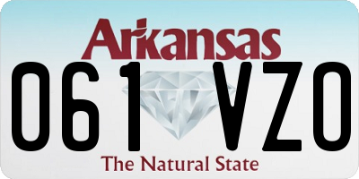 AR license plate 061VZO