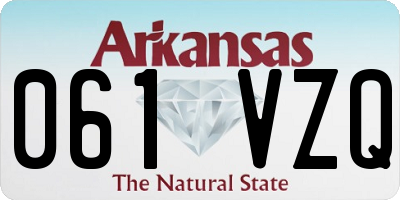 AR license plate 061VZQ