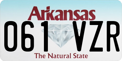 AR license plate 061VZR