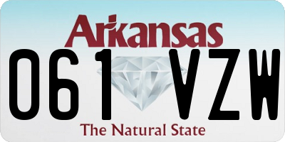 AR license plate 061VZW