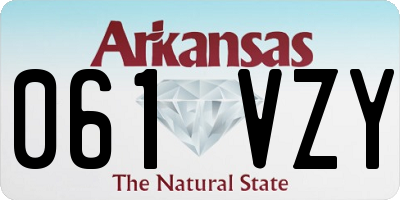 AR license plate 061VZY