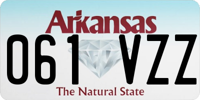 AR license plate 061VZZ