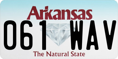 AR license plate 061WAV