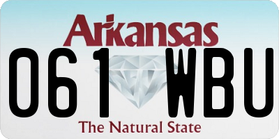 AR license plate 061WBU