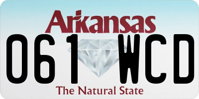 AR license plate 061WCD