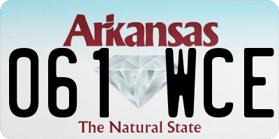 AR license plate 061WCE