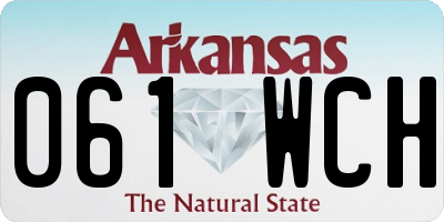 AR license plate 061WCH