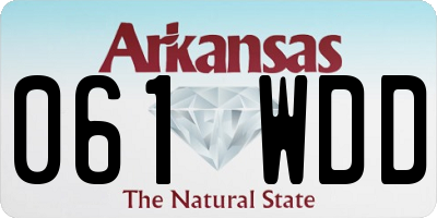 AR license plate 061WDD