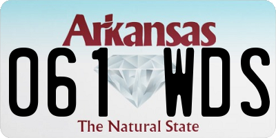 AR license plate 061WDS