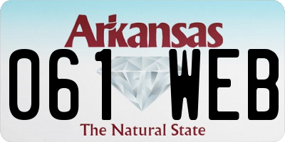 AR license plate 061WEB