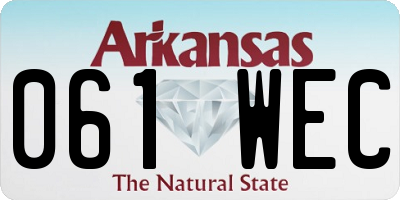 AR license plate 061WEC