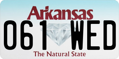 AR license plate 061WED