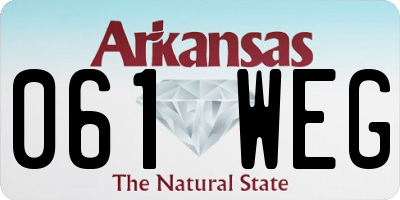 AR license plate 061WEG