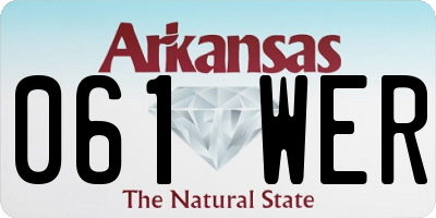 AR license plate 061WER