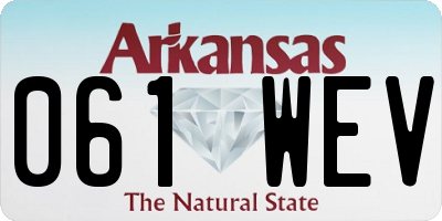 AR license plate 061WEV