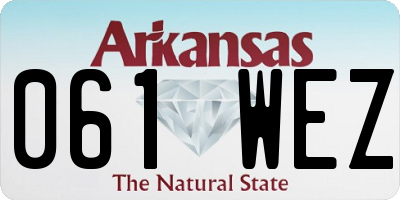 AR license plate 061WEZ