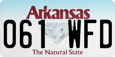 AR license plate 061WFD