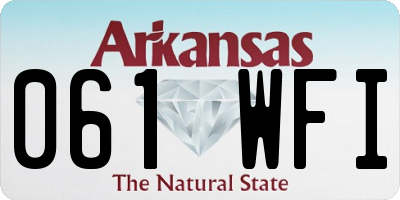AR license plate 061WFI