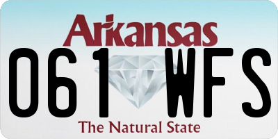 AR license plate 061WFS