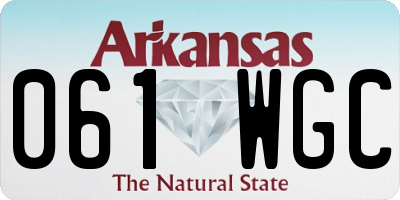 AR license plate 061WGC
