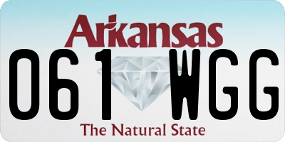 AR license plate 061WGG