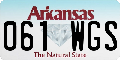 AR license plate 061WGS
