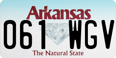AR license plate 061WGV