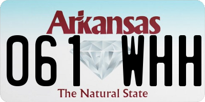 AR license plate 061WHH