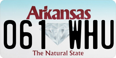 AR license plate 061WHU