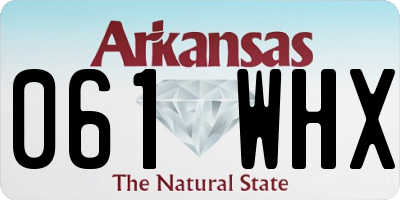 AR license plate 061WHX