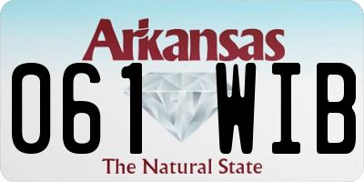 AR license plate 061WIB