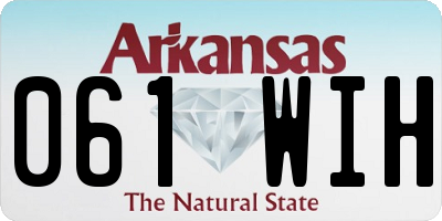 AR license plate 061WIH