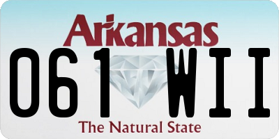 AR license plate 061WII