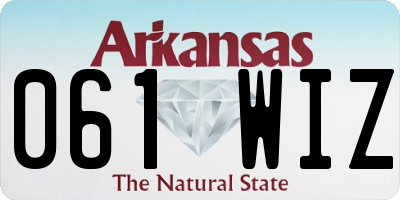 AR license plate 061WIZ