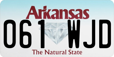 AR license plate 061WJD