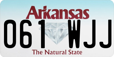 AR license plate 061WJJ