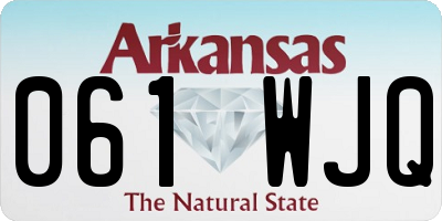 AR license plate 061WJQ